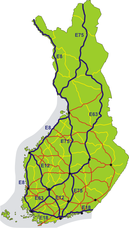 Международная сеть дорог категории E - 8