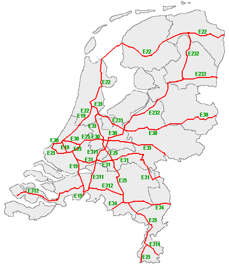 Международная сеть дорог категории E - 5